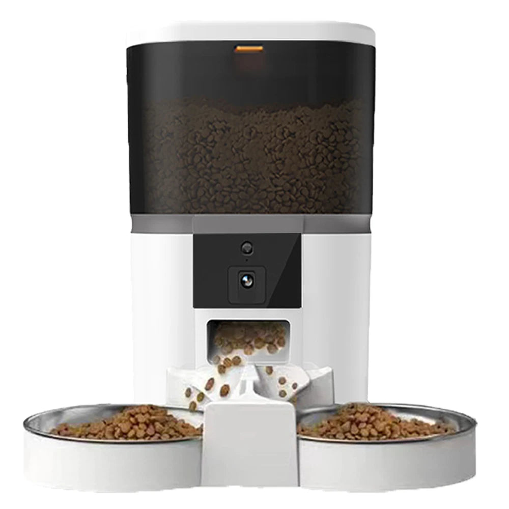 4L Smart Automatic Pet Feeder with Camera - Timed Food Dispenser for Cats & Small Dogs