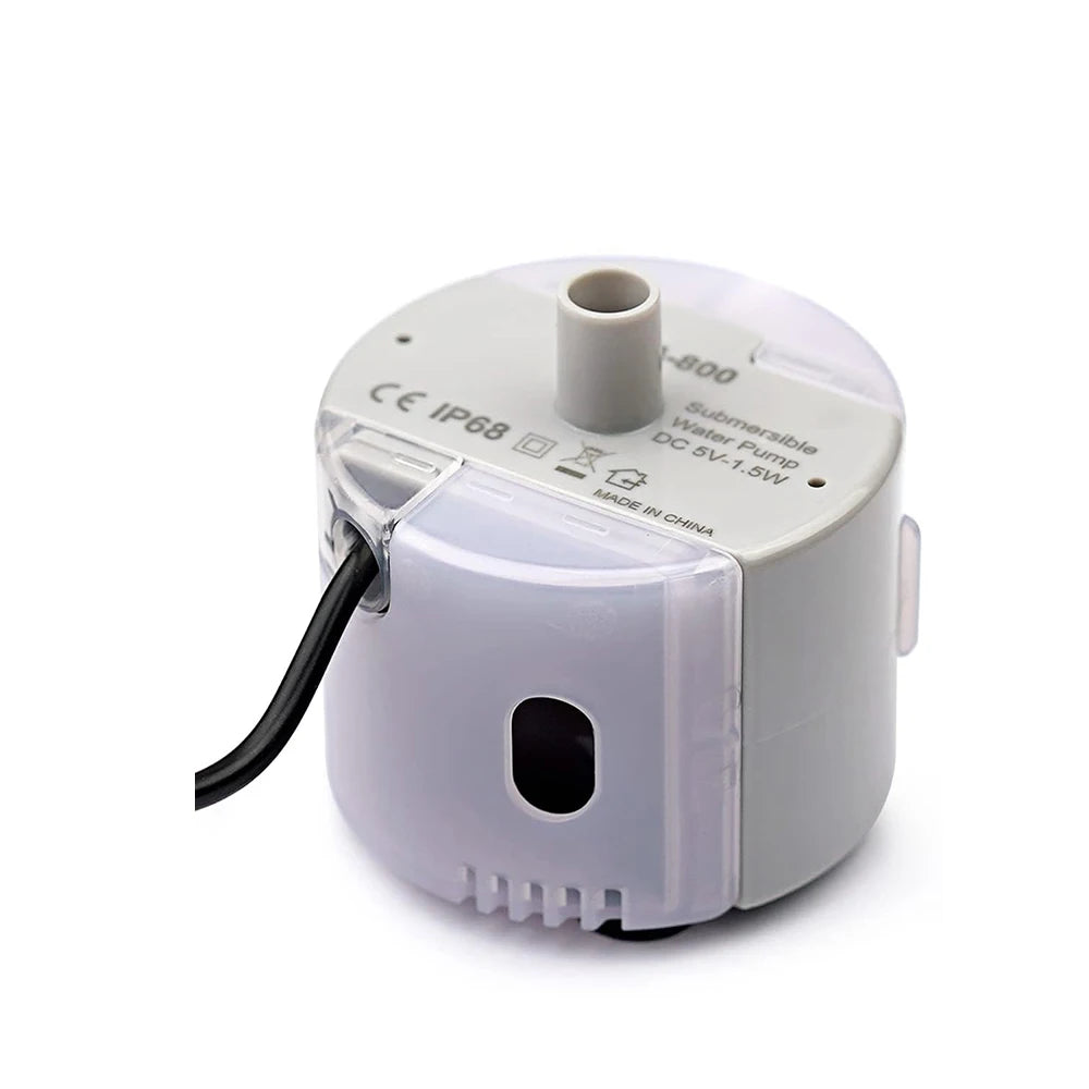 Ultra-Quiet USB Water Pump for Pet Fountains - SMA-800 Replacement Pump