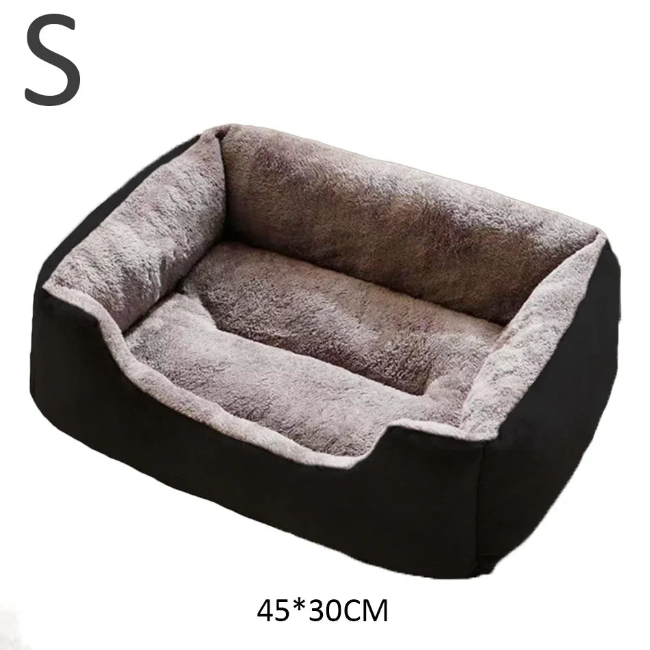 Cozy Pet Bed for Cats and Dogs - Soft Cushion Basket