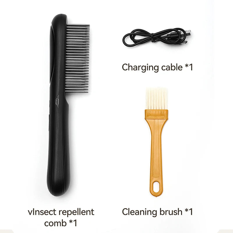 Electric Flea Comb - Waterproof Anti-Lice Removal Brush for Dogs & Cats