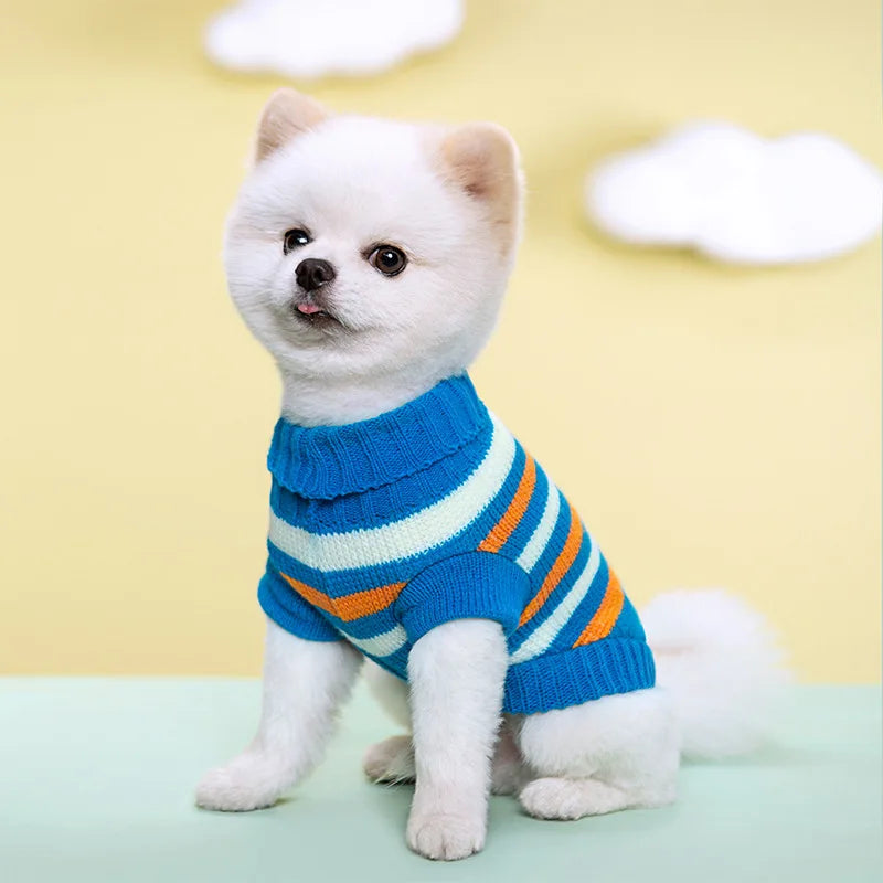 Colorful Knit Sweater for Small & Medium Dogs & Cats