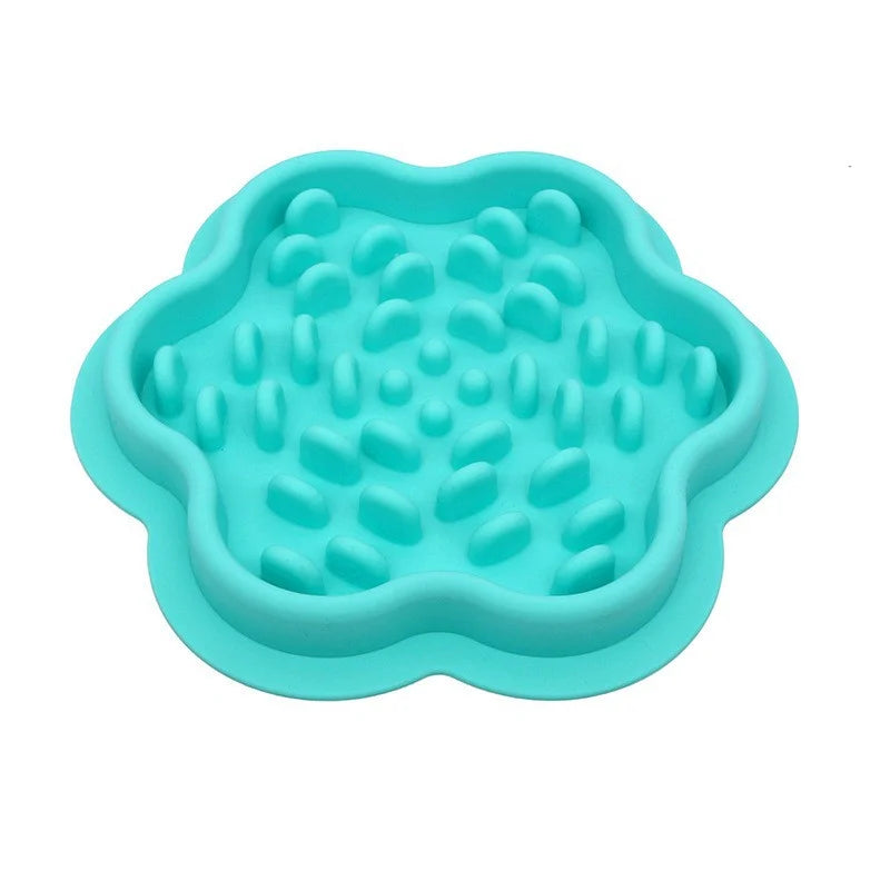 Slow Feeder Bowl for Dogs & Cats — Non-Slip Silicone Anti-Gulping Food Dispenser