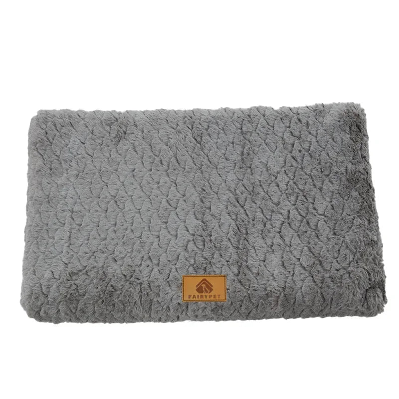 Orthopedic Memory Foam Dog Bed with Washable Faux Fur Cover
