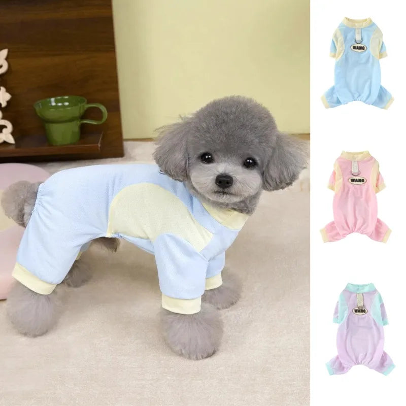 Summer Dog Cooling Jumpsuit - Ice Silk Breathable Quick-Dry Mesh Vest