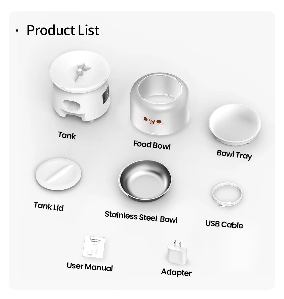 Adjustable Height Elevated Holder for Automatic Pet Feeders