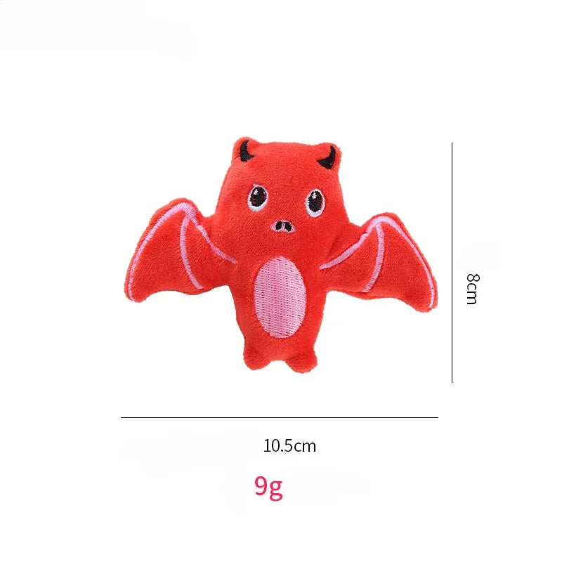 Halloween Cat Catnip Toy - Bat & Spider Shaped Interactive Teething Toy