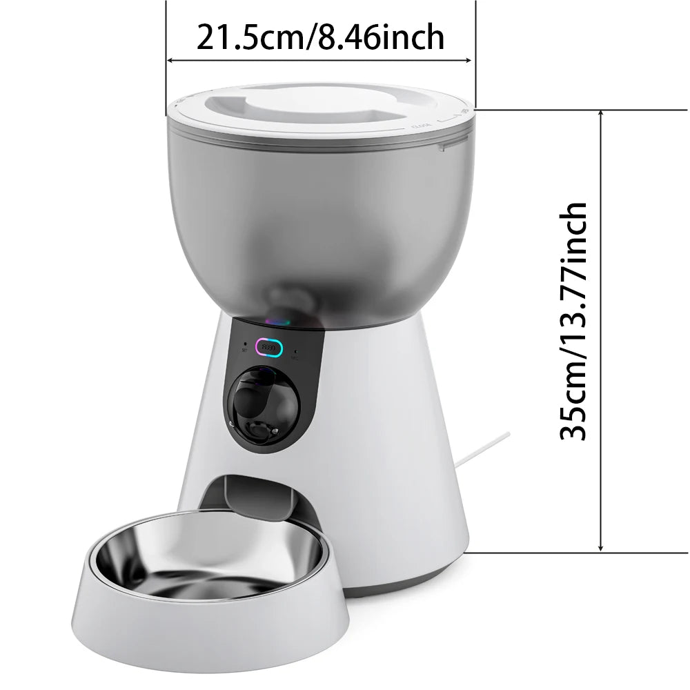 Smart Pet Feeder with 5G Camera - 4L Large Capacity Automatic Food Dispenser