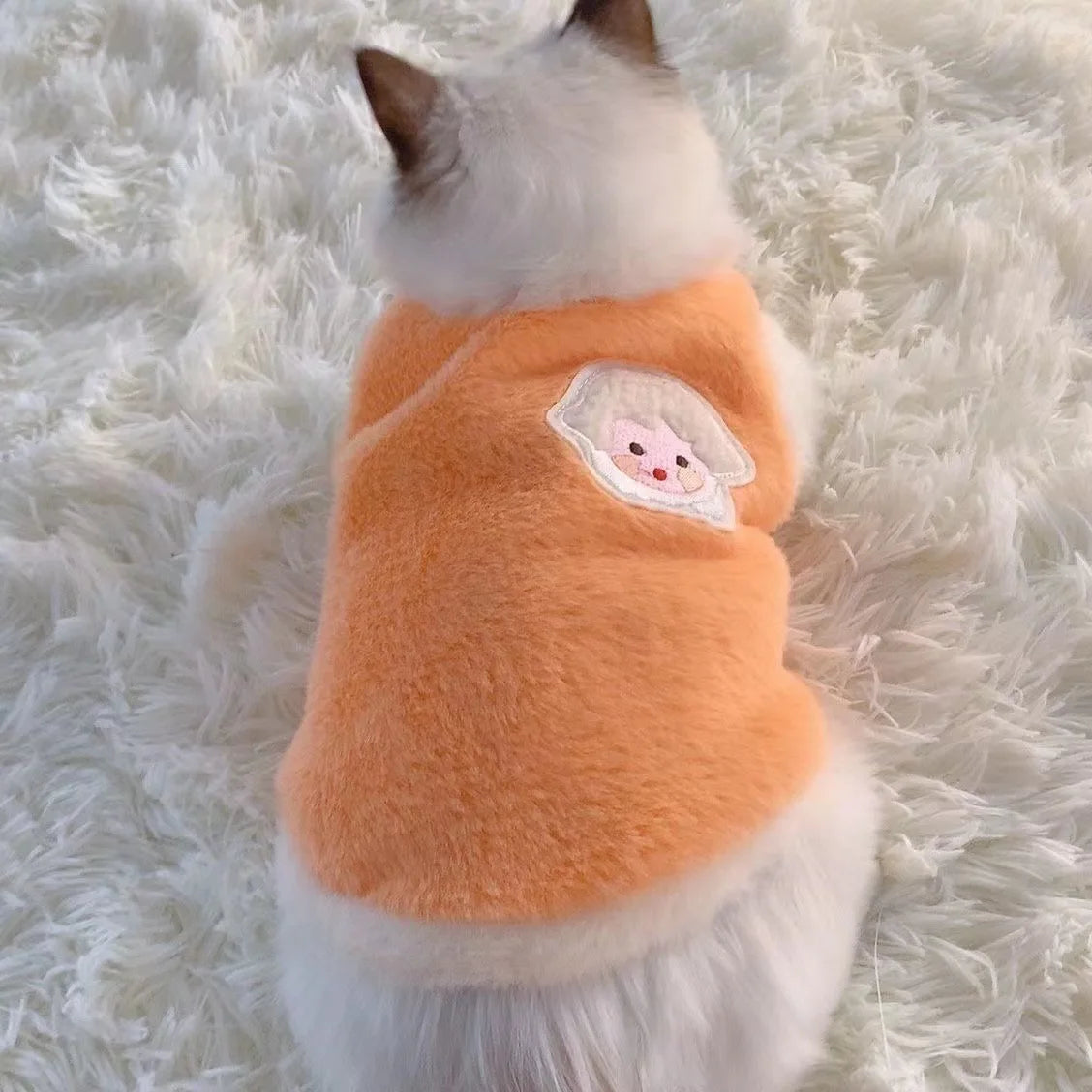 Faux Rabbit Fur Plush Dog & Cat Vest