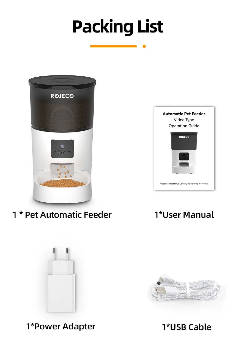 3L Smart Automatic Pet Feeder with HD Camera & WiFi