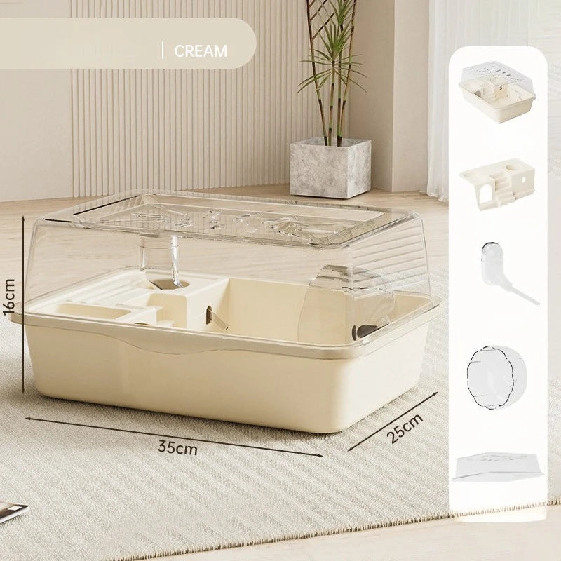 Large Hamster Cage with Acrylic Panels