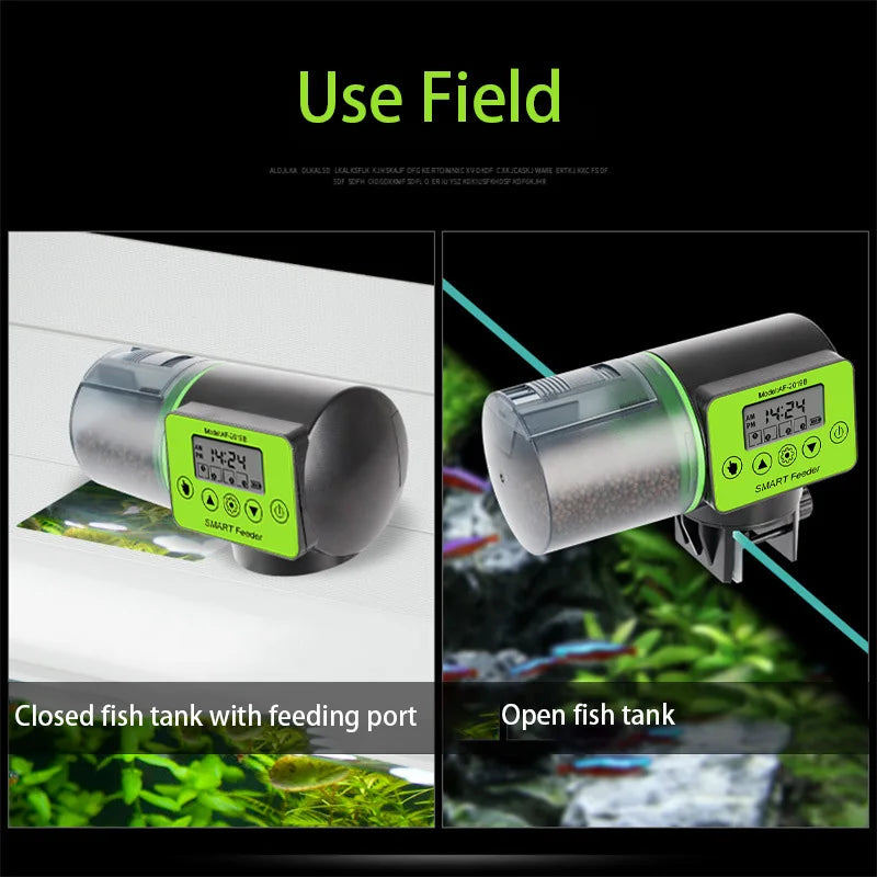 Automatic Fish Feeder - Digital Timer for Aquarium & Turtle Tank
