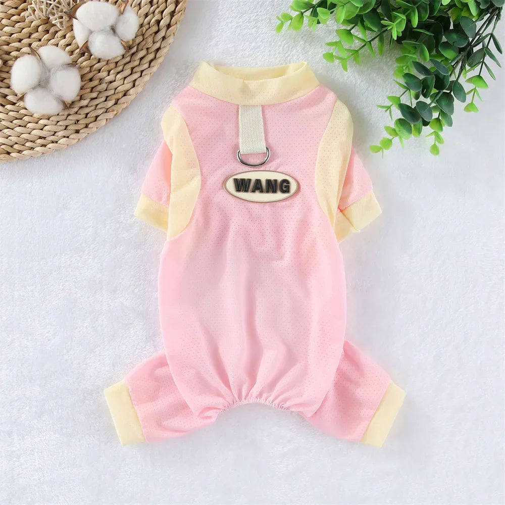 Summer Dog Cooling Jumpsuit - Ice Silk Breathable Quick-Dry Mesh Vest