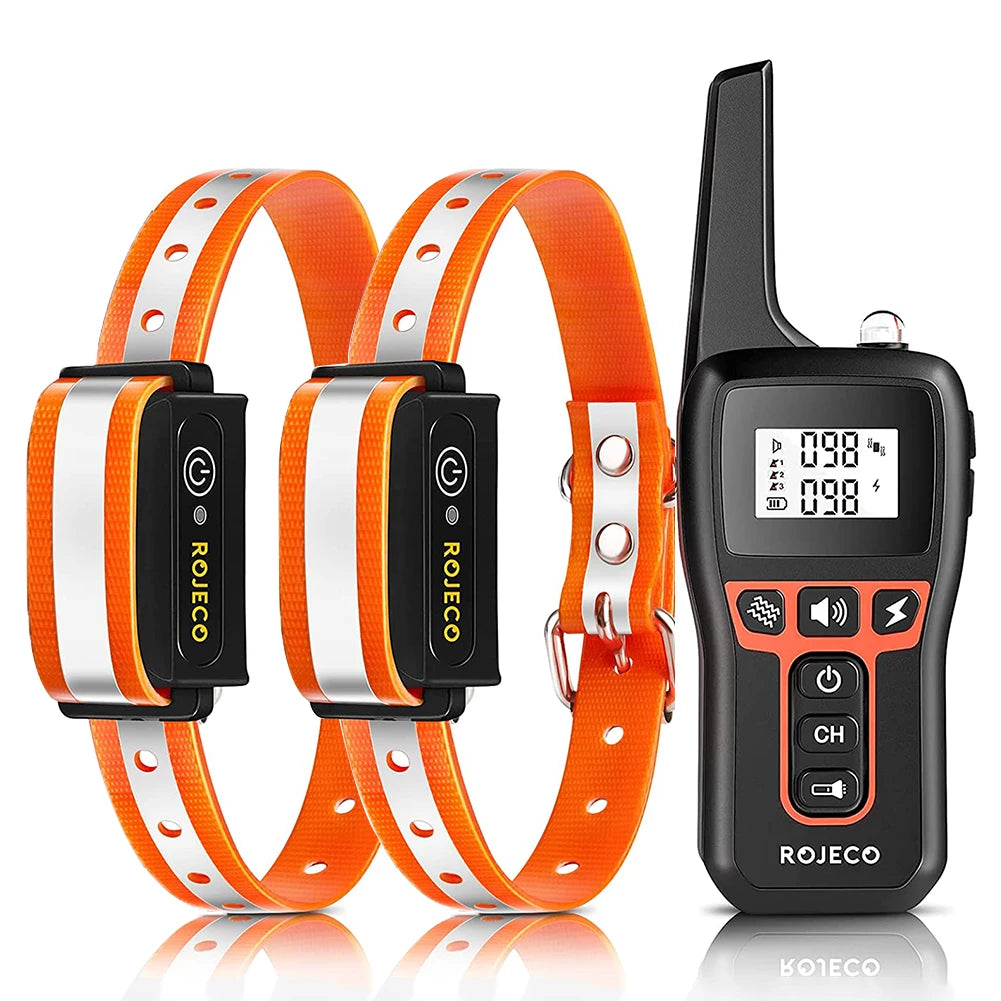 Remote Dog Training Collar - 1000m Range Rechargeable Bark Control System