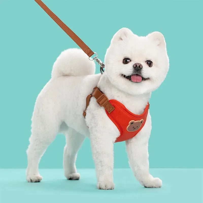 Adjustable Dog Chest Harness with Leash Set