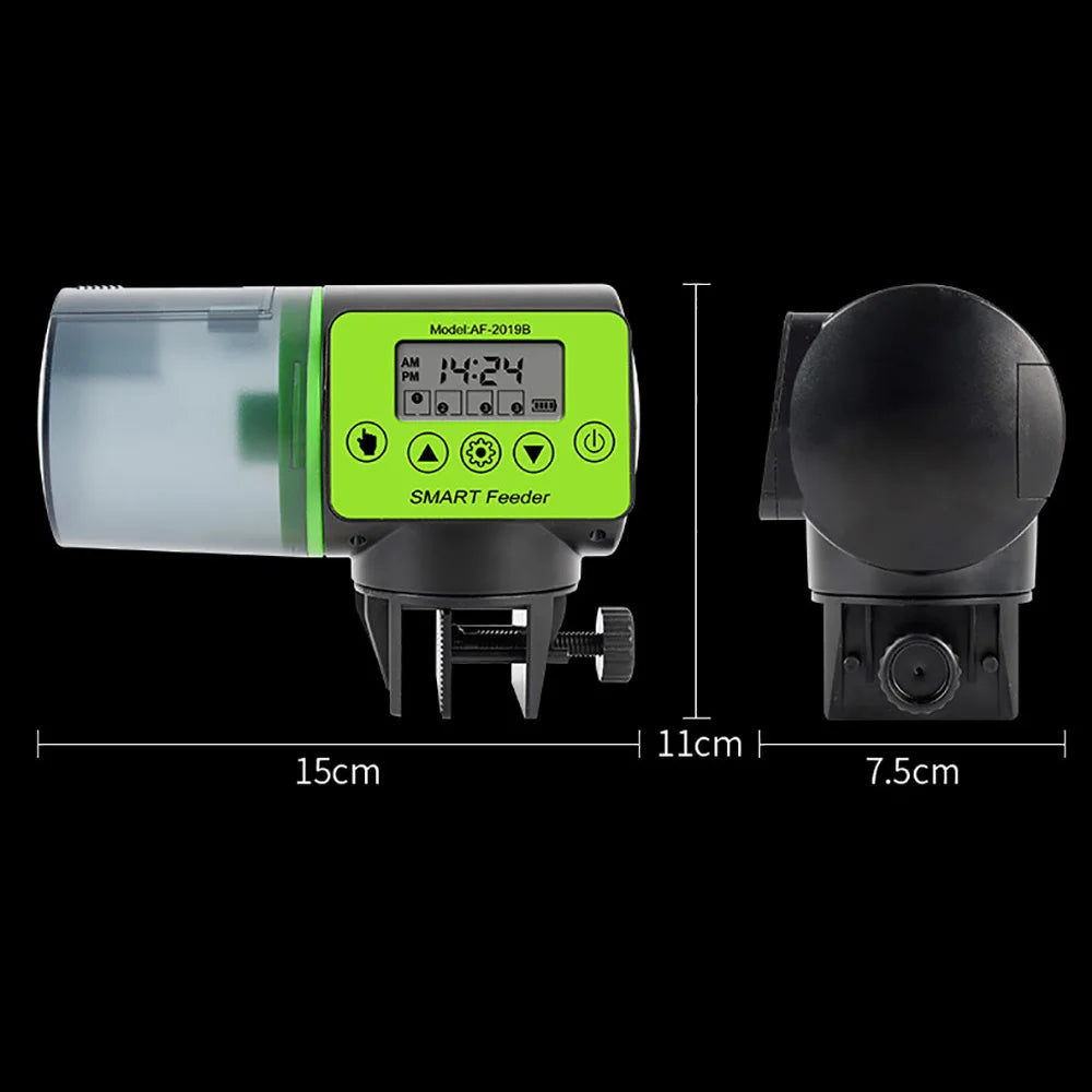 Automatic Fish Feeder - Digital Timer for Aquarium & Turtle Tank