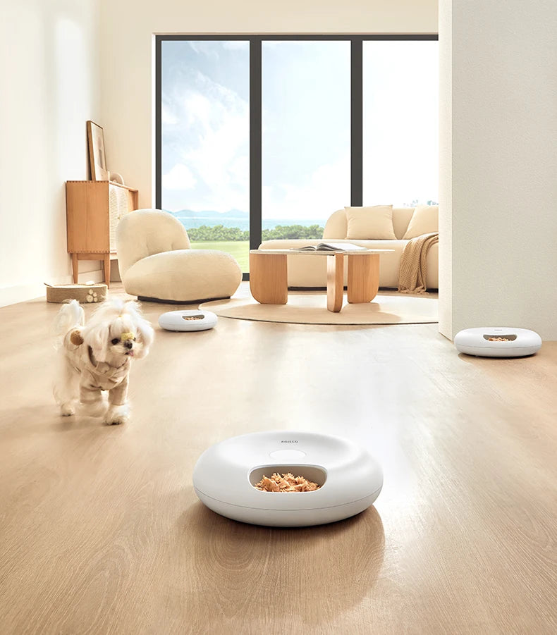 6-Meal Automatic Pet Feeder - Smart Food Dispenser for Wet & Dry Food