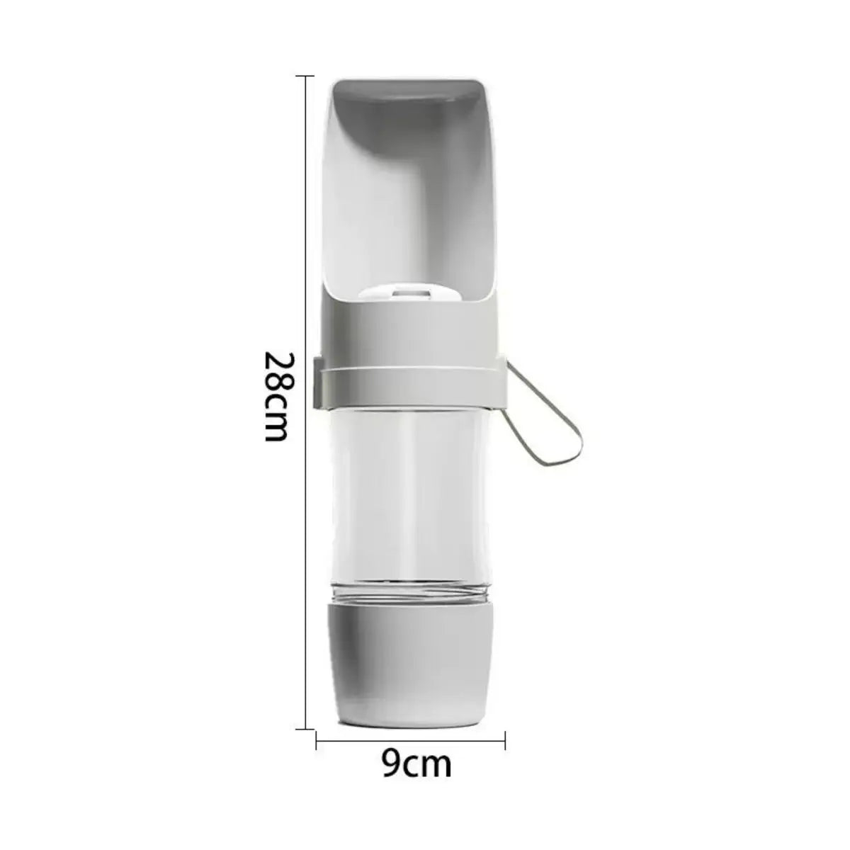 2-in-1 Portable Pet Water Bottle & Food Container – Travel Feeder for Dogs & Cats