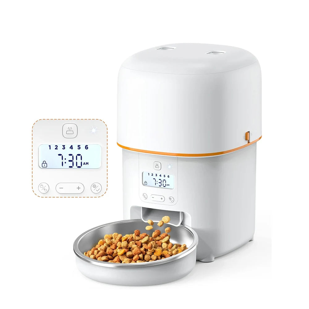 Smart Pet Feeder with HD Camera - 2L Automatic Food Dispenser with WiFi & Video Monitoring
