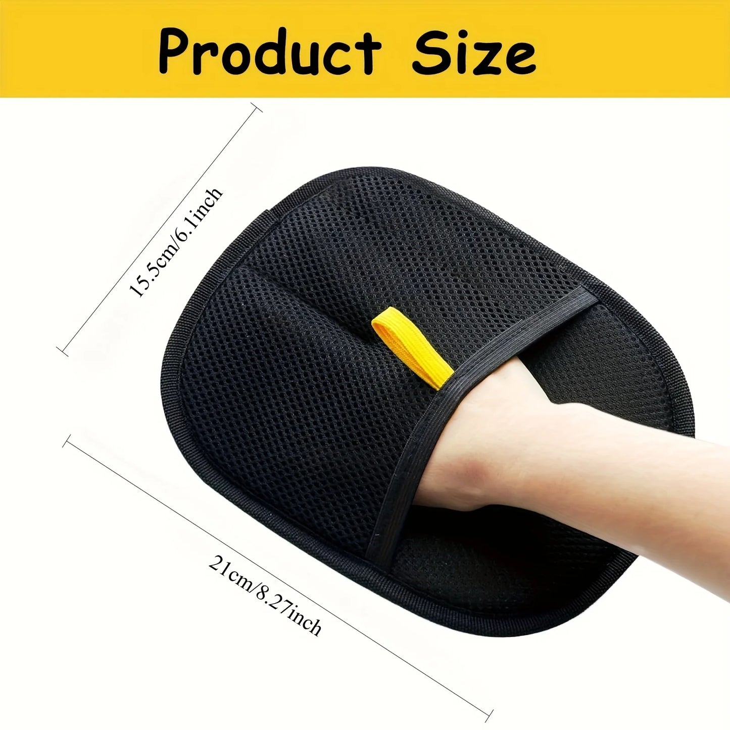 Pet Hair Remover Glove - Double-Sided Grooming Mitt for Furniture and Clothing