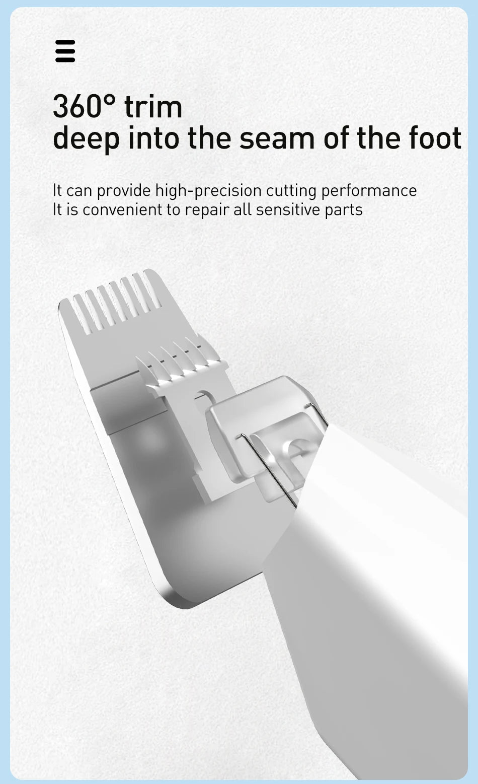 Professional Pet Hair Trimmer - Electric Dog Grooming Clippers