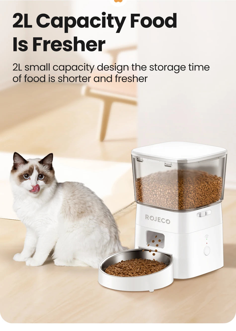 Adjustable Height Elevated Holder for Automatic Pet Feeders