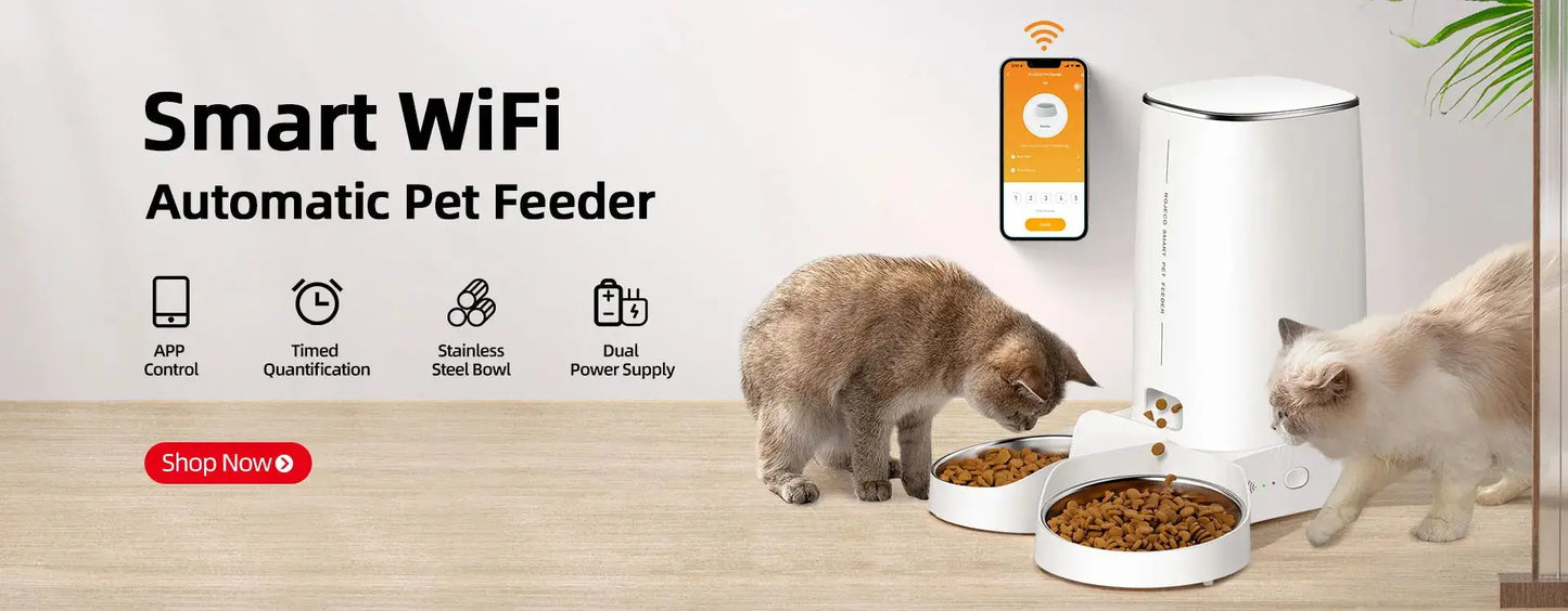 Adjustable Height Elevated Holder for Automatic Pet Feeders