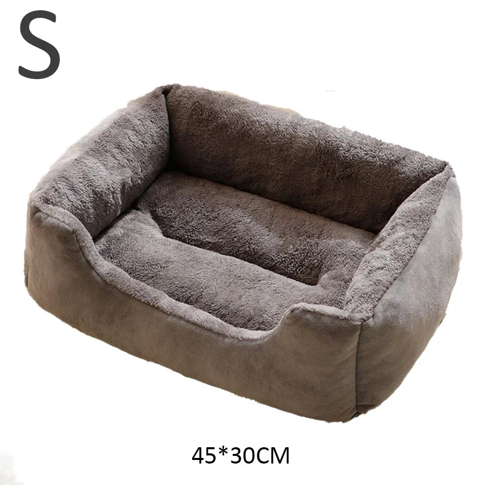 Cozy Pet Bed for Cats and Dogs - Soft Cushion Basket