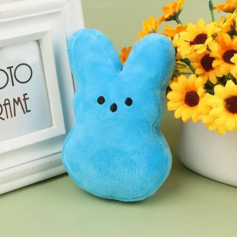 Easter Bunny Plush Chew Toy - Interactive Teeth Grinding Toy for Dogs and Cats