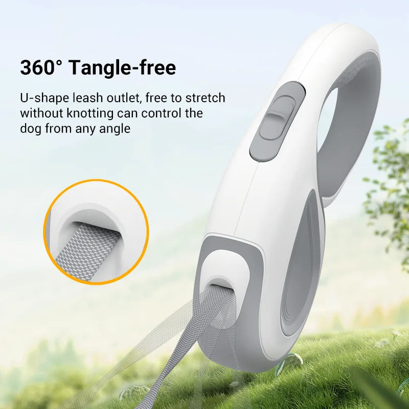 Retractable Dog Leash 5M - Automatic Extendable Lead for Walking, Hiking & Running