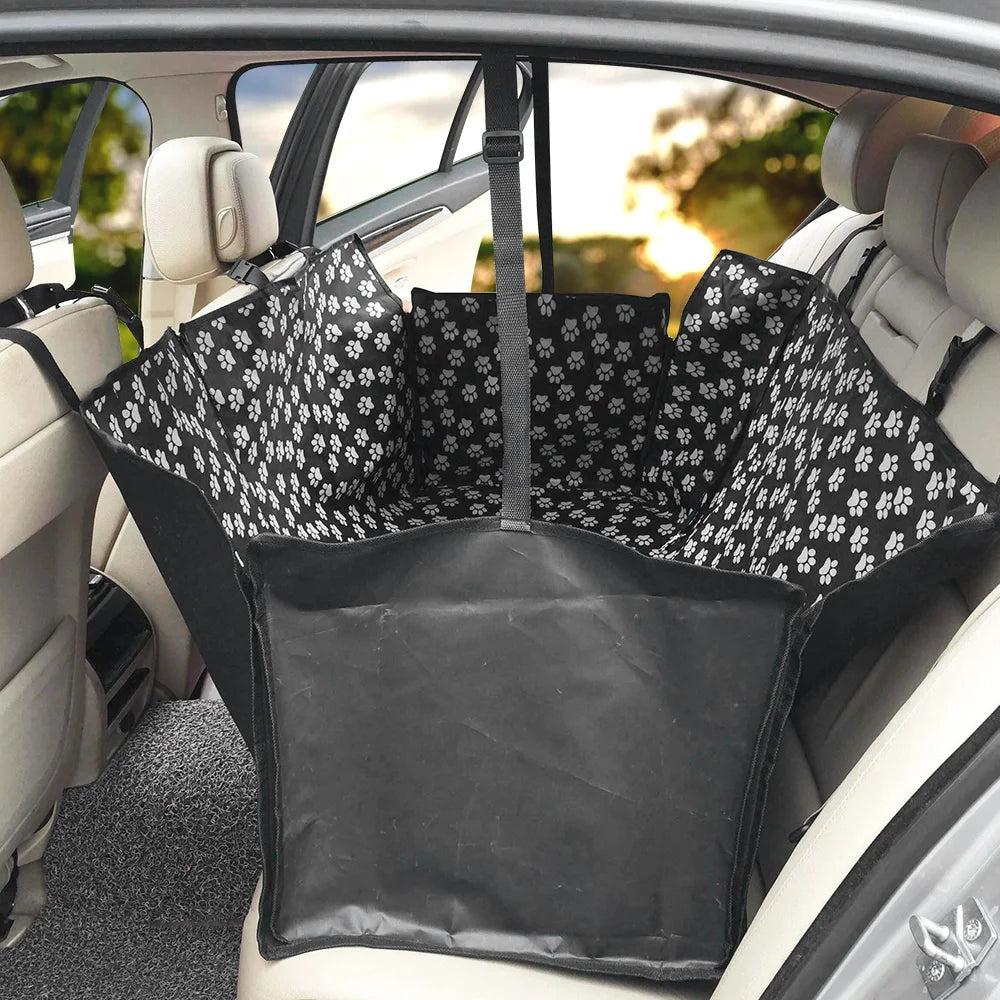 Waterproof Pet Car Seat Cover — Rear Back Seat Protector for Dogs & Cats