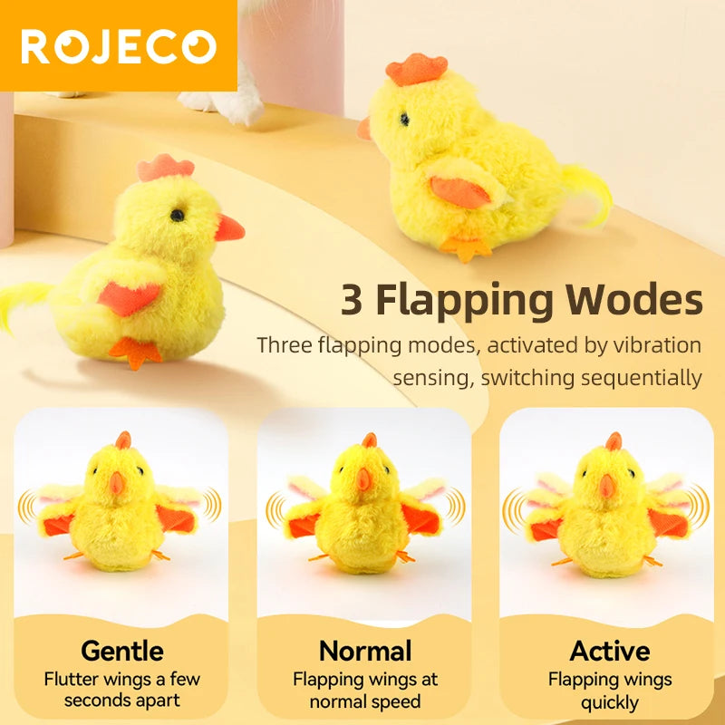 Interactive Catnip Cat Toy with Flapping Motion and Realistic Sound