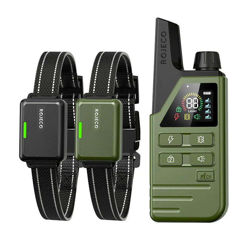 Remote Dog Training Collar - Rechargeable Bark Control System with Multiple Training Modes