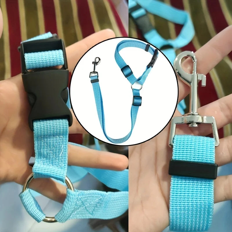 Adjustable Pet Car Harness & Seat Belt - Universal Safety Restraint