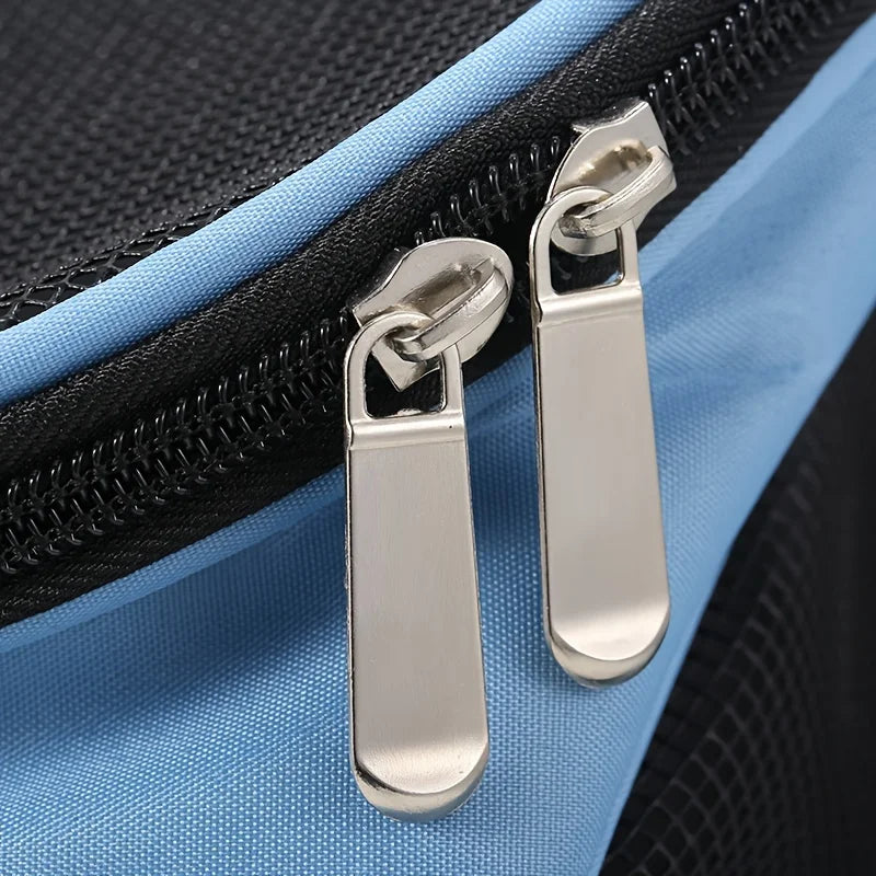 Portable Dog Carrier Backpack - Breathable Mesh Travel Bag with Large Capacity