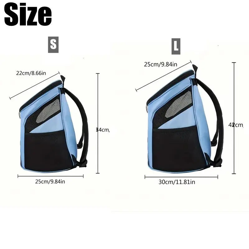 Breathable Pet Carrier Backpack for Walking & Hiking — Travel Cat & Dog Bag