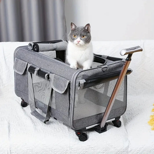 Extra Large Foldable Pet Trolley Carrier