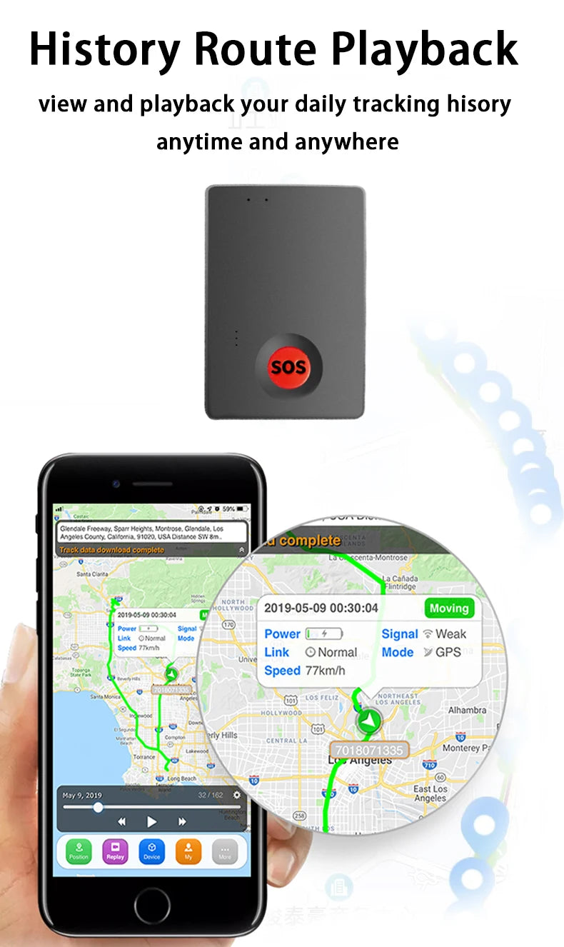 Mini GPS Tracker with Built-In Battery
