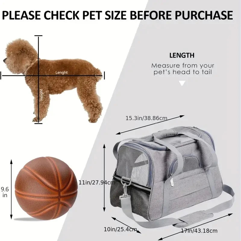 Sac de transport souple pour chats et chiens de grande et moyenne taille