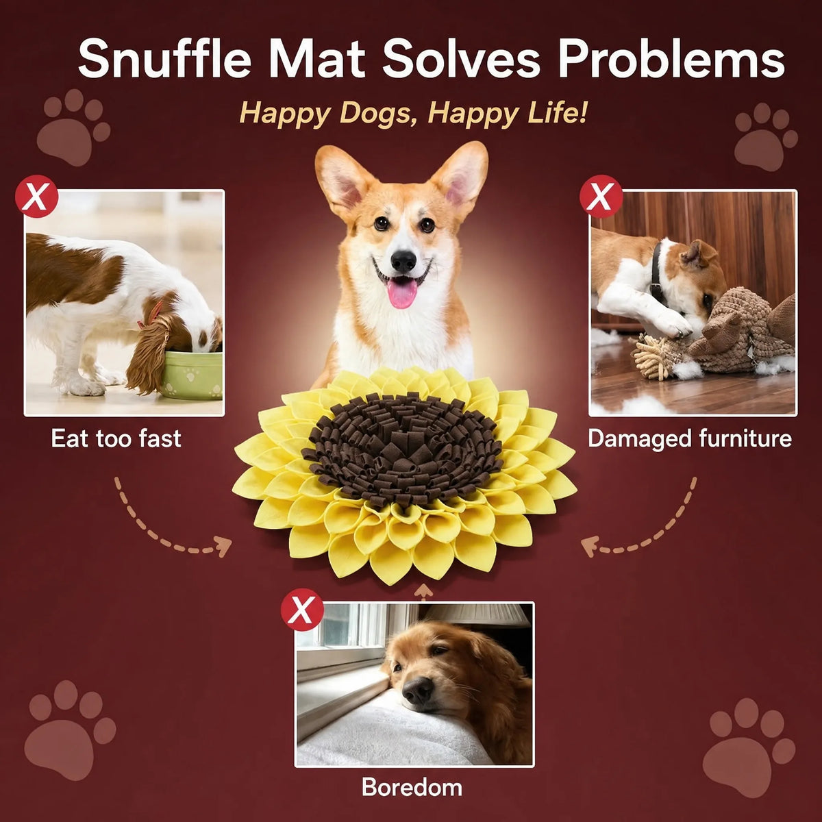 Polar Fleece Dog Snuffle Mat