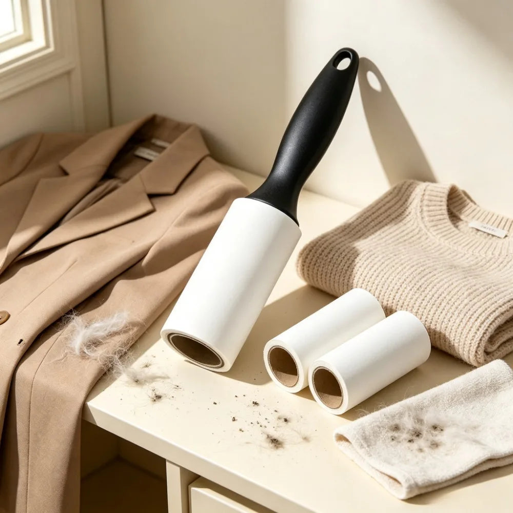 Pet Hair Lint Roller Set with Replacement Rolls