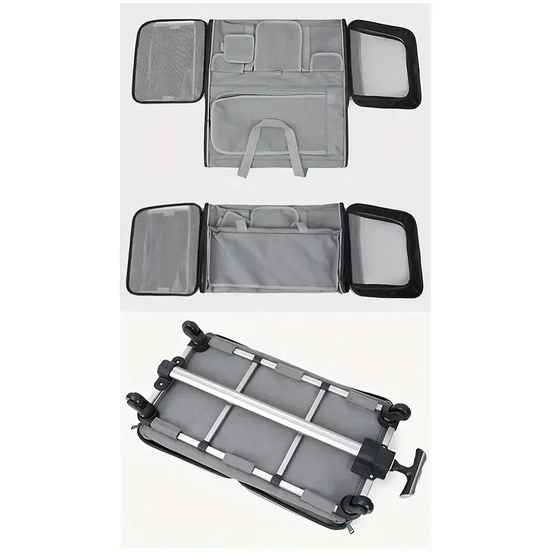 Poussette de transport pliable extra-large pour animaux de compagnie