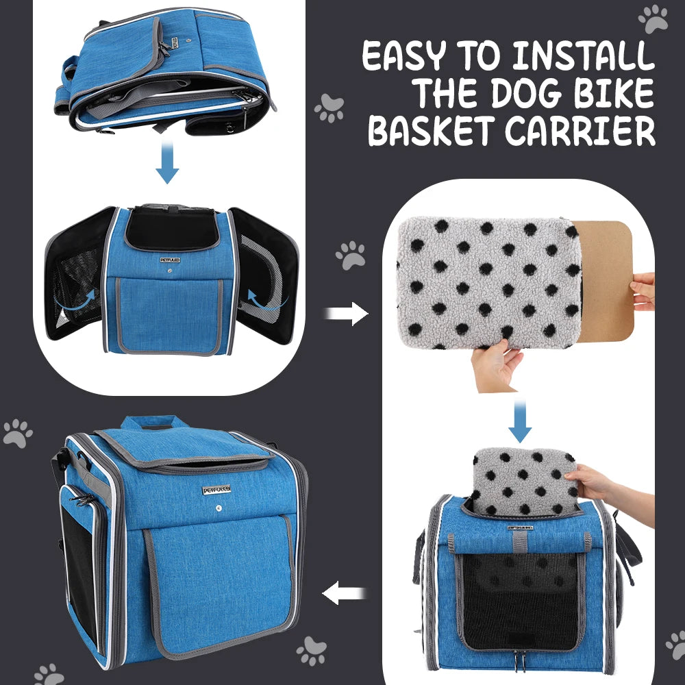 Expandable Soft-Sided Pet Carrier with Four Access Openings
