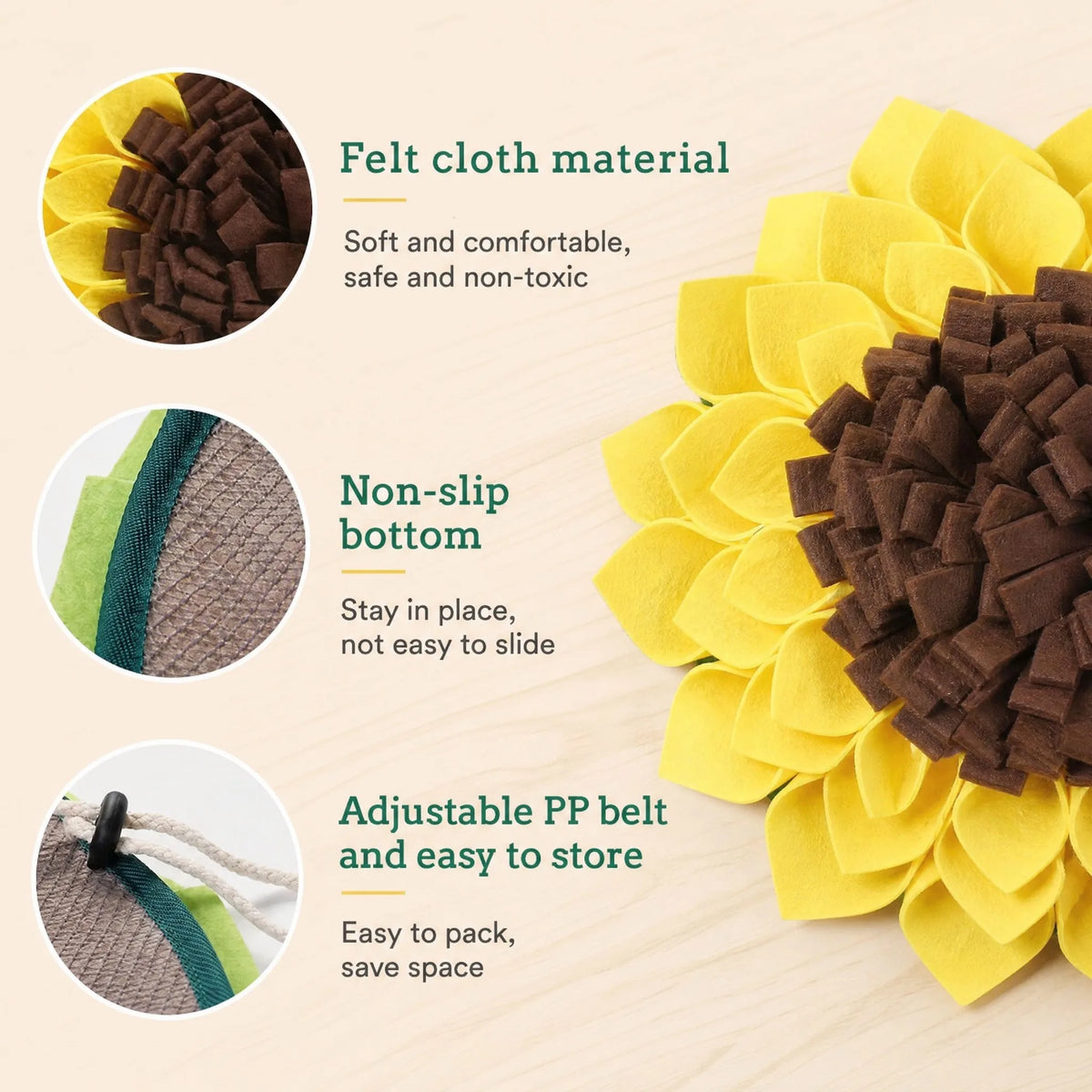 Polar Fleece Dog Snuffle Mat