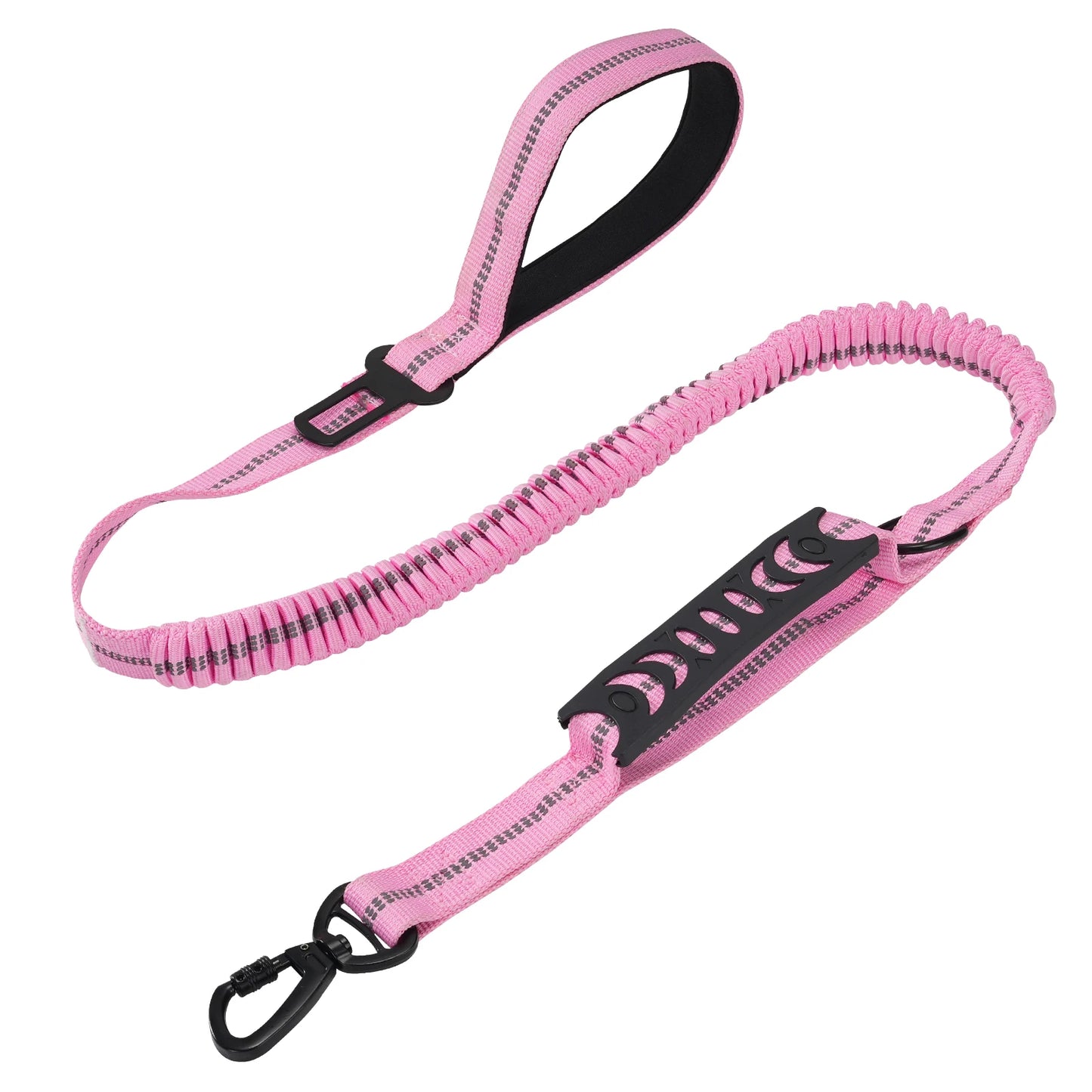Heavy Duty Tactical Dog Lead — Reflective Bungee No-Pull Lead with Double Padded Handle for Medium & Large Dogs