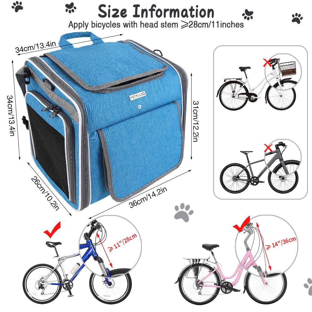 Expandable Soft-Sided Pet Carrier with Four Access Openings