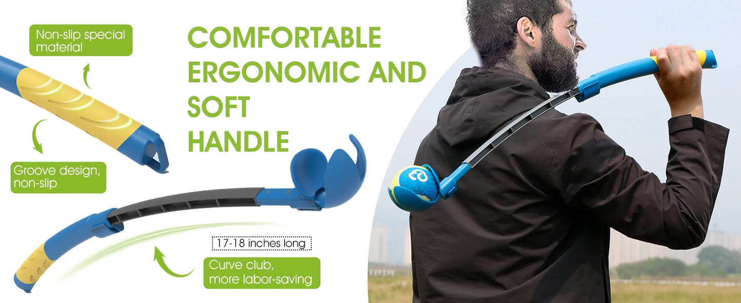 Dog Ball Launcher Throwing Stick – Interactive Fetch Toy for Training & Play