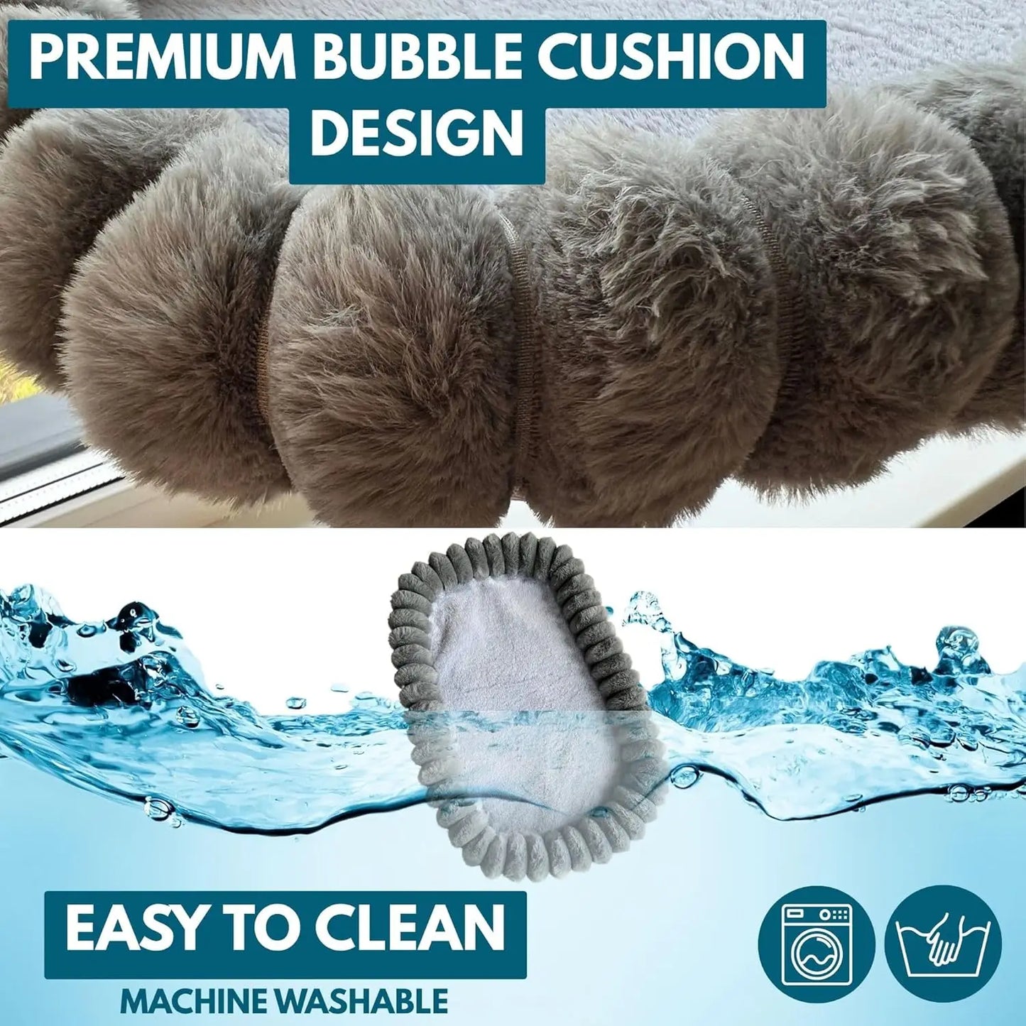Perchoir de fenêtre pliable et hamac pour chat avec ventouses