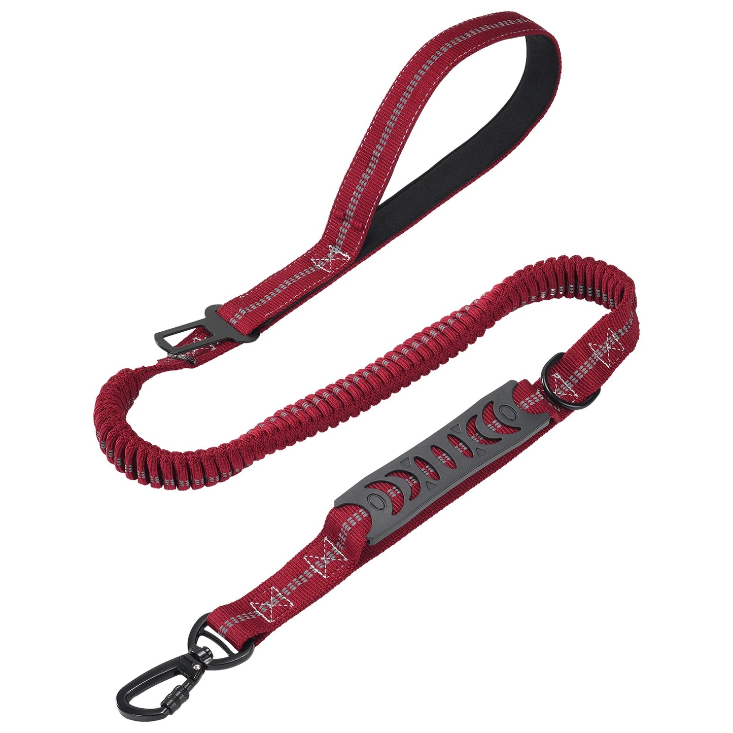 Heavy Duty Tactical Dog Lead — Reflective Bungee No-Pull Lead with Double Padded Handle for Medium & Large Dogs