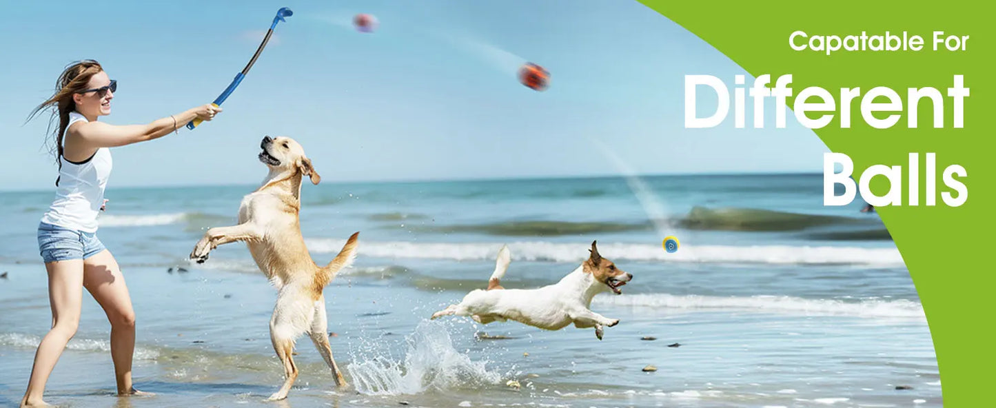 Dog Ball Launcher Throwing Stick – Interactive Fetch Toy for Training & Play