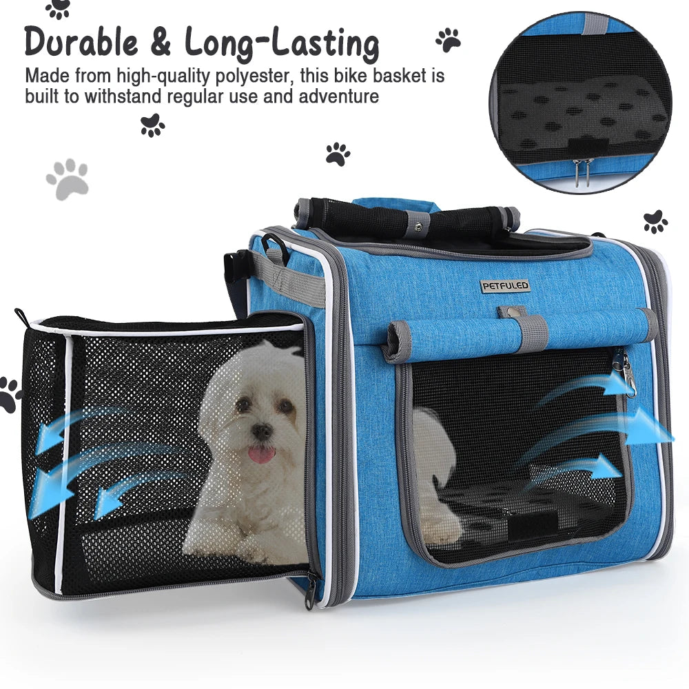 Expandable Soft-Sided Pet Carrier with Four Access Openings